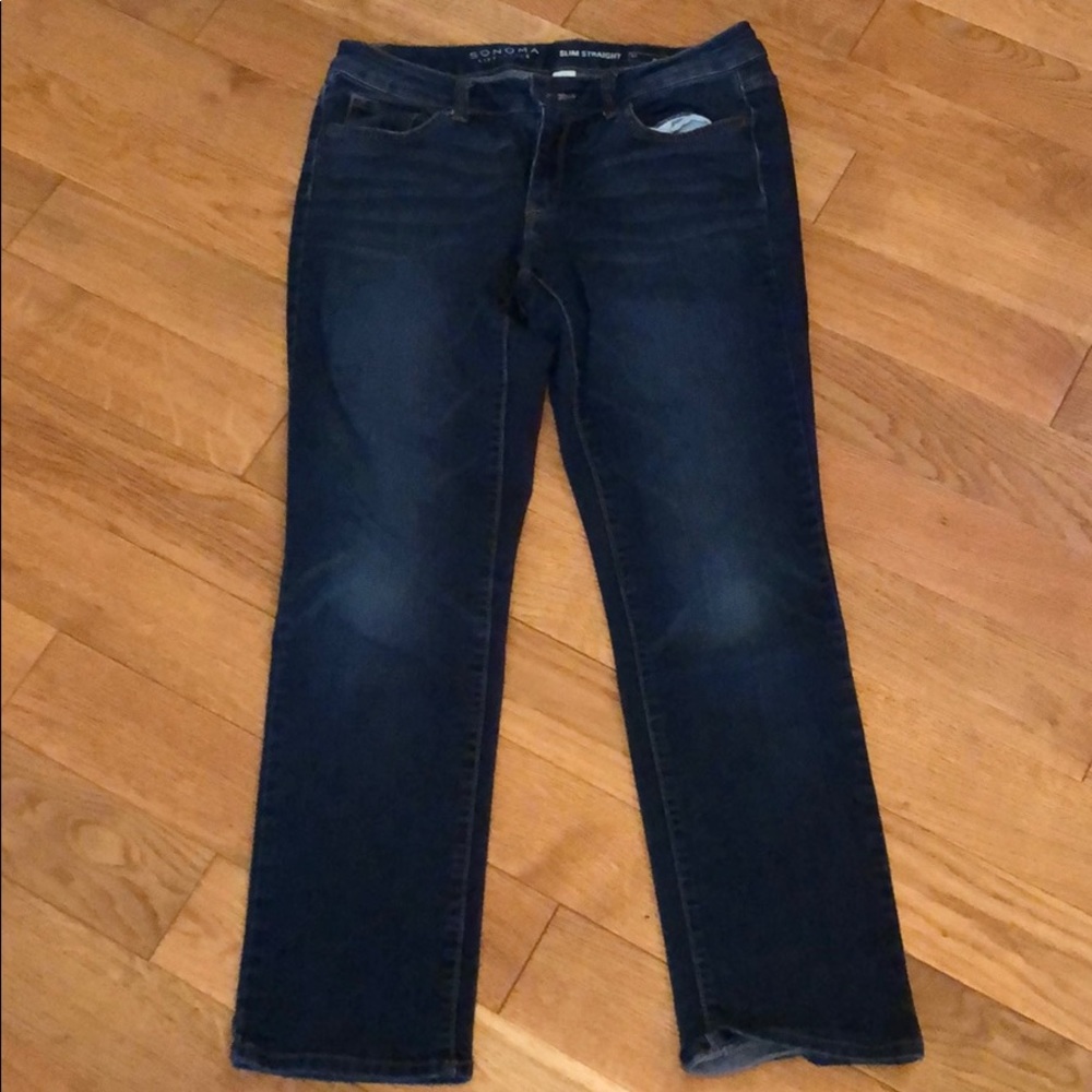 Sonoma slim straight jeans size 8S short